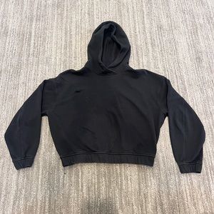 Worn once lululemon black crop hoodie